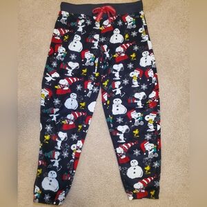 Women’s Snoopy Christmas Pajama Pants 🎅🐾 | Fleece | Size Small (4–6)